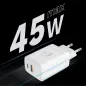 Ładowarka sieciowa Kruger&Matz 45 W GaN z funkcją Power Delivery i Quick Charge Ładowarka sieciowa Kruger&Matz 45 W GaN z funkcją Power Delivery i Quick Charge