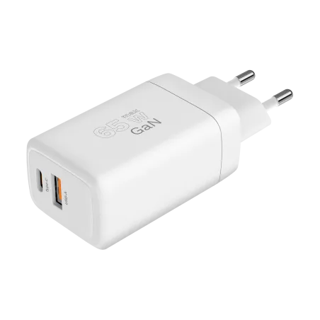 Ładowarka sieciowa Kruger&Matz 65 W GaN z funkcją Power Delivery i Quick Charge