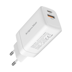 Ładowarka sieciowa Kruger&Matz 65 W GaN z funkcją Power Delivery i Quick Charge