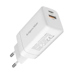 Ładowarka sieciowa Kruger&Matz 65 W GaN z funkcją Power Delivery i Quick Charge