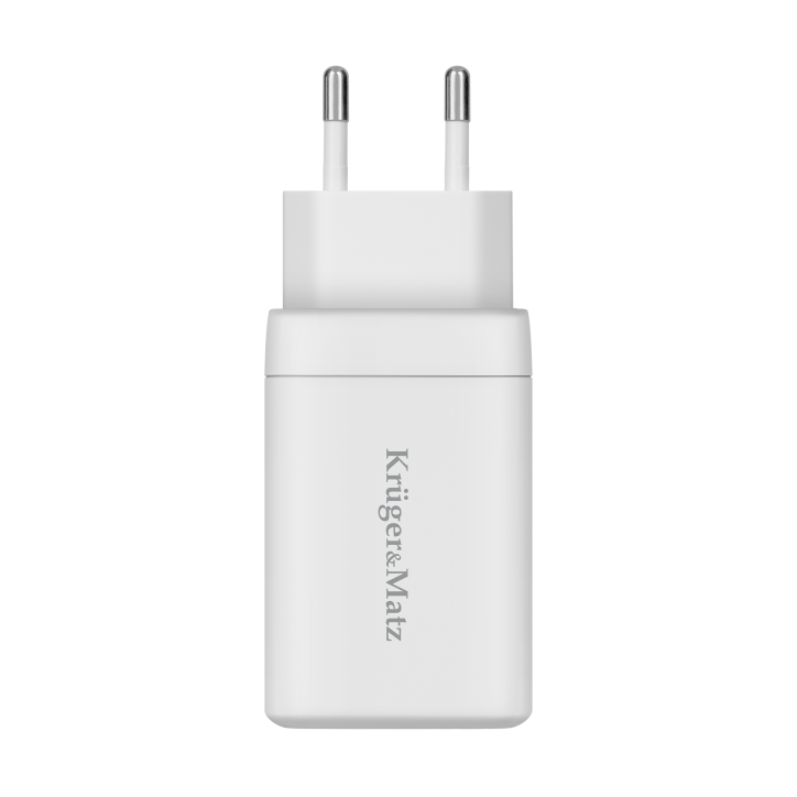 Ładowarka sieciowa Kruger&Matz 65 W GaN z funkcją Power Delivery i Quick Charge Ładowarka sieciowa Kruger&Matz 65 W GaN z funkcją Power Delivery i Quick Charge