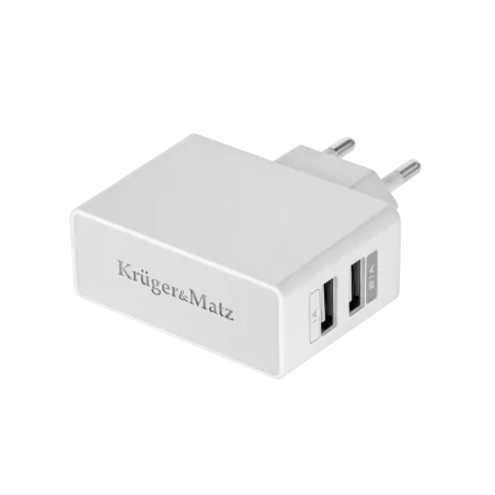 Ładowarka sieciowa Kruger&Matz dual USB 2100 mA