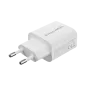 Ładowarka sieciowa Kruger&Matz GaN dual USB z funkcją Power Delivery i Quick Charge Ładowarka sieciowa Kruger&Matz GaN dual USB z funkcją Power Delivery i Quick Charge