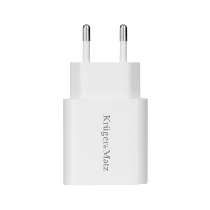 Ładowarka sieciowa Kruger&Matz GAN dual USB z funkcją Power Delivery i Quick Charge Ładowarka sieciowa Kruger&Matz GAN dual USB z funkcją Power Delivery i Quick Charge