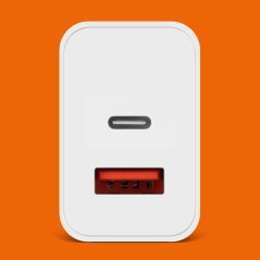 Ładowarka sieciowa Kruger&Matz GAN dual USB z funkcją Power Delivery i Quick Charge