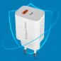 Ładowarka sieciowa Kruger&Matz GAN dual USB z funkcją Power Delivery i Quick Charge Ładowarka sieciowa Kruger&Matz GAN dual USB z funkcją Power Delivery i Quick Charge