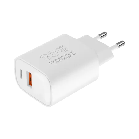 Ładowarka sieciowa Kruger&Matz GaN dual USB z funkcją Power Delivery i Quick Charge