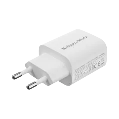 Ładowarka sieciowa Kruger&Matz GAN dual USB z funkcją Power Delivery i Quick Charge KM0855