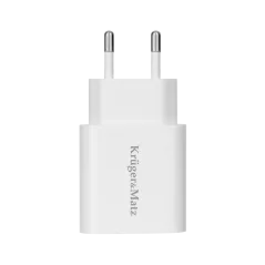 Ładowarka sieciowa Kruger&Matz GAN dual USB z funkcją Power Delivery i Quick Charge KM0855