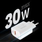 Ładowarka sieciowa Kruger&Matz GAN dual USB z funkcją Power Delivery i Quick Charge KM0855 Ładowarka sieciowa Kruger&Matz GAN dual USB z funkcją Power Delivery i Quick Charge KM0855