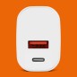 Ładowarka sieciowa Kruger&Matz GAN dual USB z funkcją Power Delivery i Quick Charge KM0855 Ładowarka sieciowa Kruger&Matz GAN dual USB z funkcją Power Delivery i Quick Charge KM0855