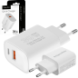 Ładowarka sieciowa Kruger&Matz GAN dual USB z funkcją Power Delivery i Quick Charge KM0855 Ładowarka sieciowa Kruger&Matz GAN dual USB z funkcją Power Delivery i Quick Charge KM0855
