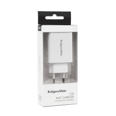 Ładowarka sieciowa Kruger&Matz USB z funkcją Pump Express 2.0