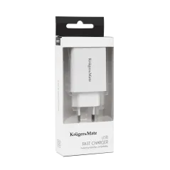 Ładowarka sieciowa Kruger&Matz USB z funkcją Pump Express 2.0