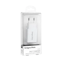Ładowarka sieciowa Kruger&Matz USB z funkcją Quick Charge 3.0