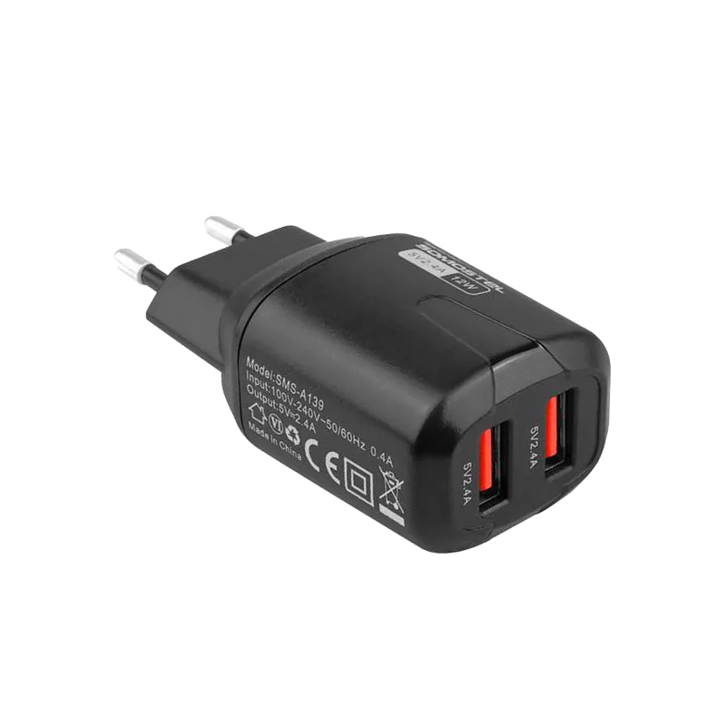 Ładowarka sieciowa microUSB 2400 mA Ładowarka sieciowa microUSB 2400 mA