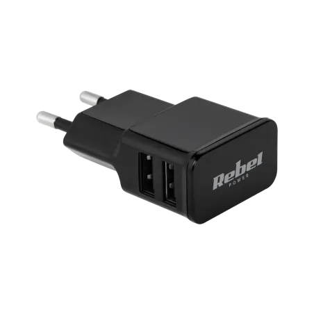 Ładowarka sieciowa Rebel 2xUSB 2000 mA