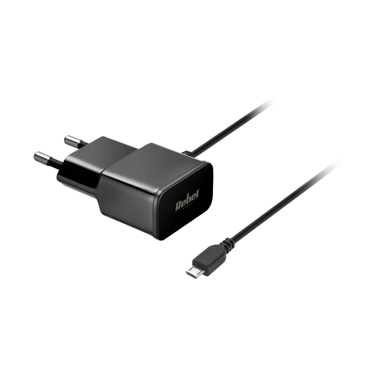 Ładowarka sieciowa REBEL micro USB 1000 mA Ładowarka sieciowa REBEL micro USB 1000 mA