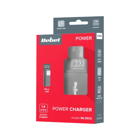 Ładowarka sieciowa REBEL micro USB 1000 mA