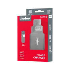 Ładowarka sieciowa typu C 2400 mA Rebel
