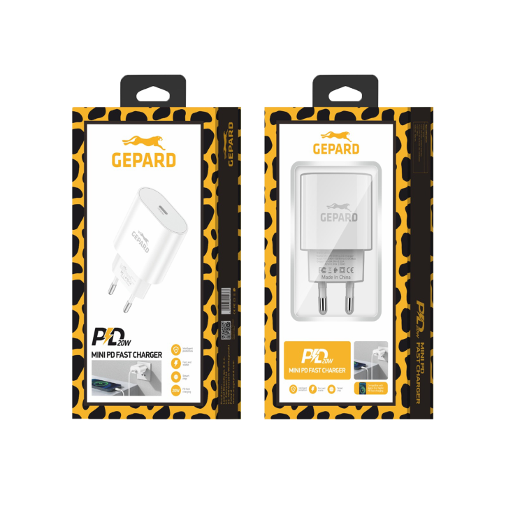 Ładowarka sieciowa z funkcją Power Delivery EU39 biała Ładowarka sieciowa z funkcją Power Delivery EU39 biała