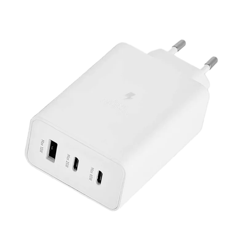 Ładowarka sieciowa z funkcją Power Delivery i Quick Charge 65W biała Ładowarka sieciowa z funkcją Power Delivery i Quick Charge 65W biała