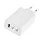 Ładowarka sieciowa z funkcją Power Delivery i Quick Charge 65W biała Ładowarka sieciowa z funkcją Power Delivery i Quick Charge 65W biała