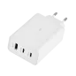 Ładowarka sieciowa z funkcją Power Delivery i Quick Charge 65W biała Ładowarka sieciowa z funkcją Power Delivery i Quick Charge 65W biała