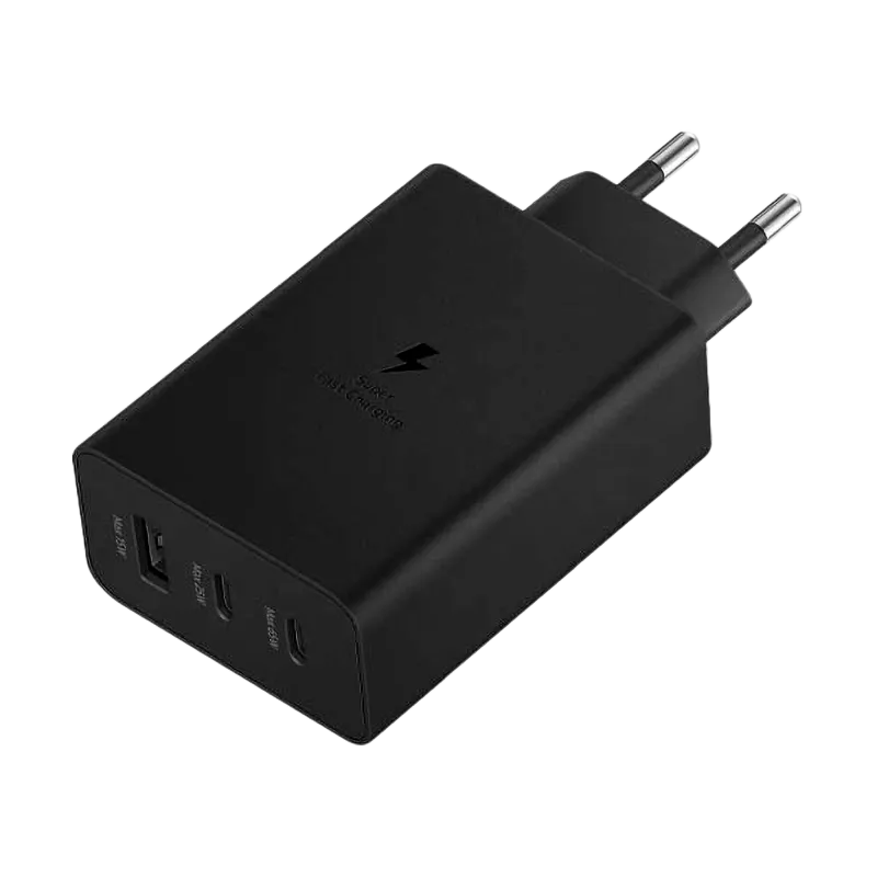 Ładowarka sieciowa z funkcją Power Delivery i Quick Charge 65W czarna Ładowarka sieciowa z funkcją Power Delivery i Quick Charge 65W czarna