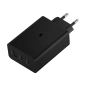 Ładowarka sieciowa z funkcją Power Delivery i Quick Charge 65W czarna Ładowarka sieciowa z funkcją Power Delivery i Quick Charge 65W czarna