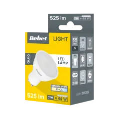 Lampa LED GU10, 7W 4000K, 230V