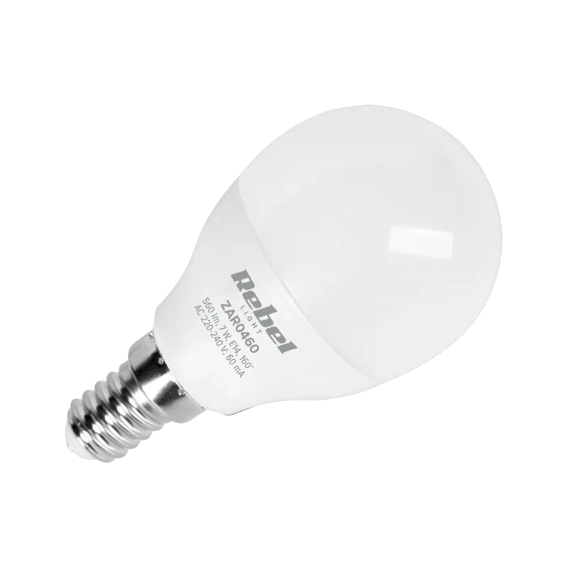 Lampa LED REBEL G45 7W, E14, 3000K, 230V