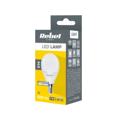 Lampa LED REBEL G45 7W, E14, 3000K, 230V