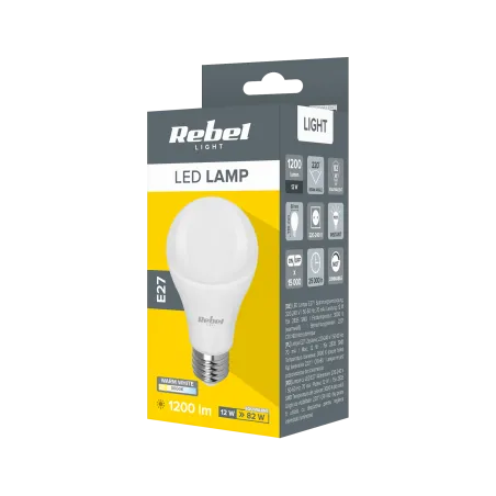Lampa LED Rebel 12W, E27, 3000K, 230V