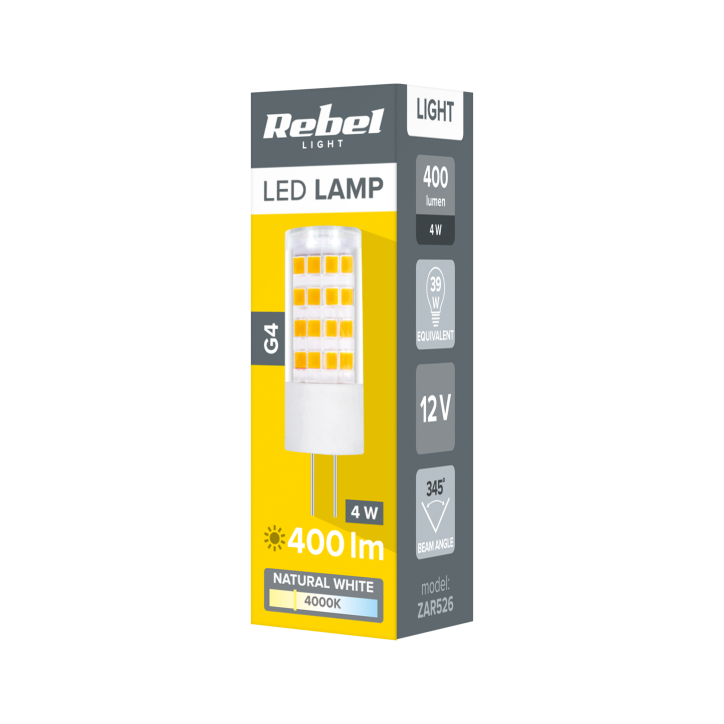 Lampa led Rebel 4W, G4, 4000K, 12V Lampa led Rebel 4W, G4, 4000K, 12V
