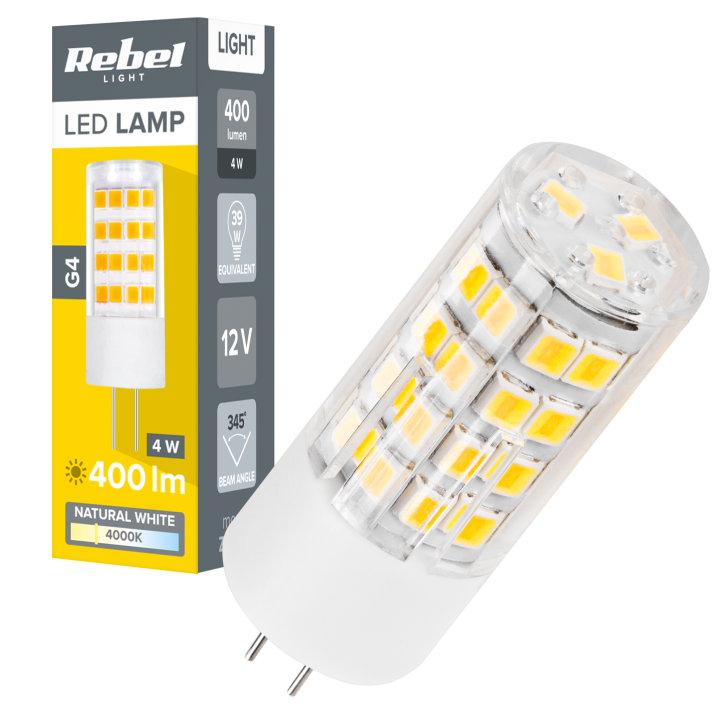 Lampa led Rebel 4W, G4, 4000K, 12V Lampa led Rebel 4W, G4, 4000K, 12V