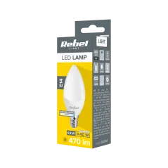 Lampa Led Rebel 5W świeca 4000K, 230V