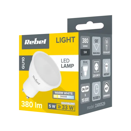 Lampa LED Rebel 5W GU10, 3000K, 230V