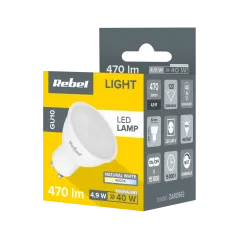 Lampa Led Rebel 5W, GU10, 4000K, 230V