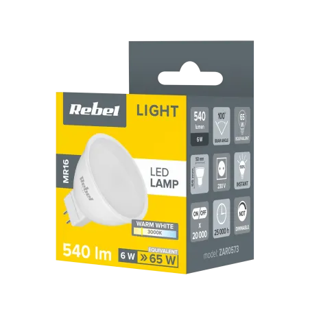 Lampa Led Rebel 6W, MR16, 3000K, 230V