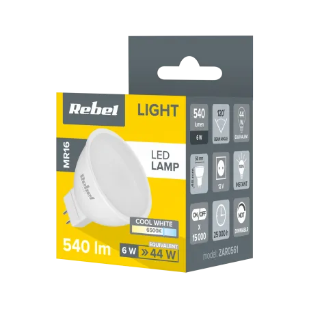 Lampa Led Rebel 6W, MR16, 6500K, 12V
