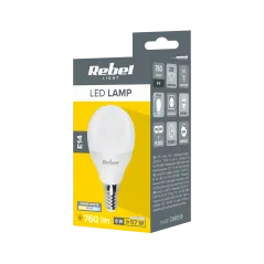 Lampa LED Rebel G45 8W, E14 3000K, 230V