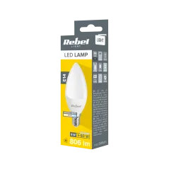 Lampa Led Rebel świeca 8W, E14, 4000K, 230V