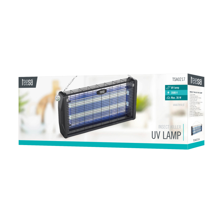 Lampa owadobójcza TEESA rażąca 36W(2x18W) Lampa owadobójcza TEESA rażąca 36W(2x18W)