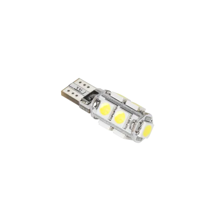 Lampa samochodowa LED T10, 9 x SMD5050, 12V, biała