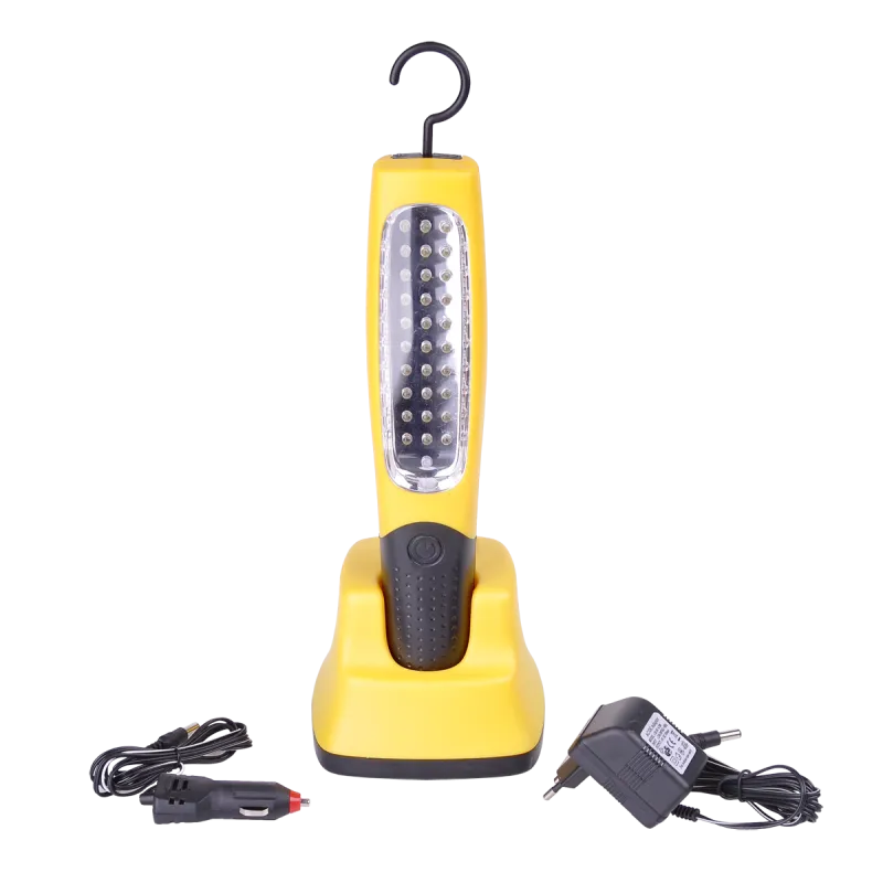 Lampa warsztatowa 30LED z ładowarką sieciową i samochodową Lampa warsztatowa 30LED z ładowarką sieciową i samochodową