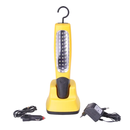 Lampa warsztatowa 30LED z ładowarką sieciową i samochodową