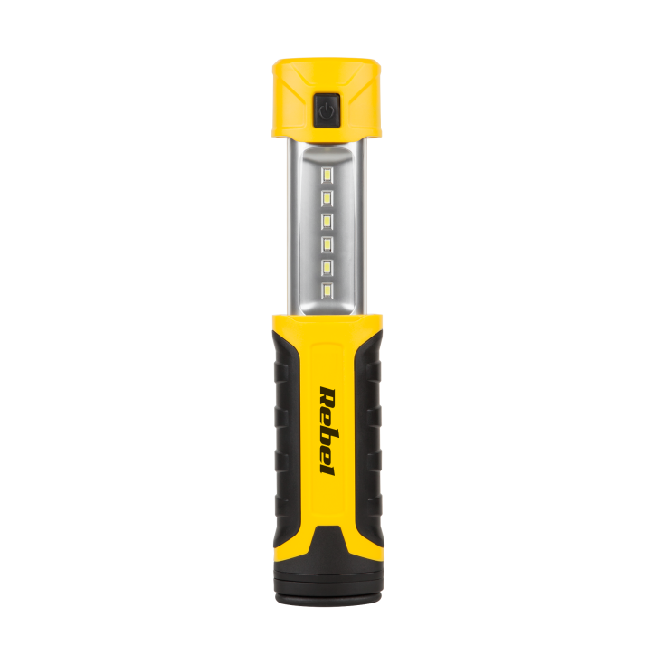 Lampa warsztatowa Rebel 6 SMD+1 SMD z ładowarką sieciowa i samochodową Lampa warsztatowa Rebel 6 SMD+1 SMD z ładowarką sieciowa i samochodową