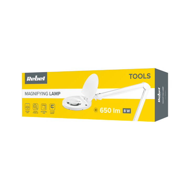 Lampa warsztatowa z lupą 5D 8W (60 SMD) Lampa warsztatowa z lupą 5D 8W (60 SMD)