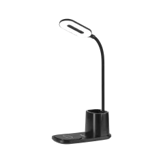 Lampka LED na biurko z ładowarką indukcyjną (czarna)